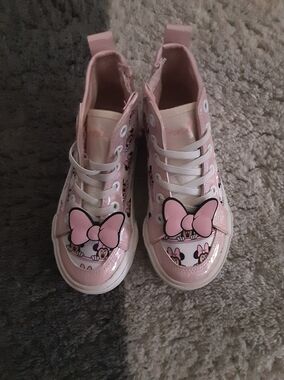 Disney  Pink Kids High-Top Sneakers  Size 11
